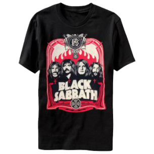 Black Sabbath: Red Flames T-Shirt
