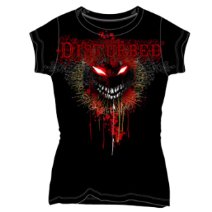 Disturbed: Flourish Face Girlie Tee