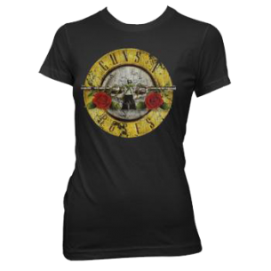 Guns N Roses: Bullet Logo Girlie Tee
