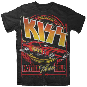 Kiss: Hotter Than Hell Car T-Shirt Kiss: Hotter Than Hell Car T-Shirt