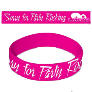 LMFAO: Party Rock Rubber Bracelet