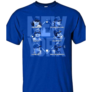 NY Mets: Lineup T-Shirt