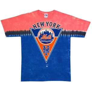 NY Mets: Pennant Tie Dye T-Shirt