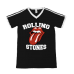 Rolling Stones: Black Athletic Soccer Tee