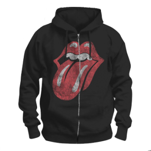 Rolling Stones: Distressed Tongue Hoodie