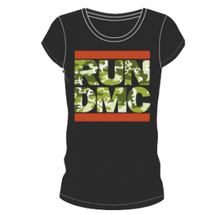 Run DMC: Camo Girlie Tee