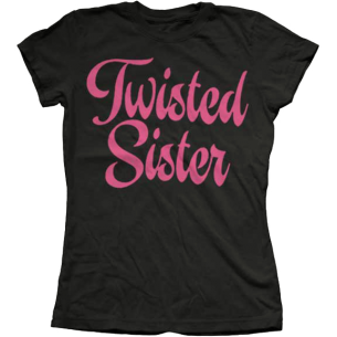 Twisted Sister: Script Logo Girlie Tee